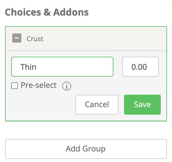 customize pizza crust
