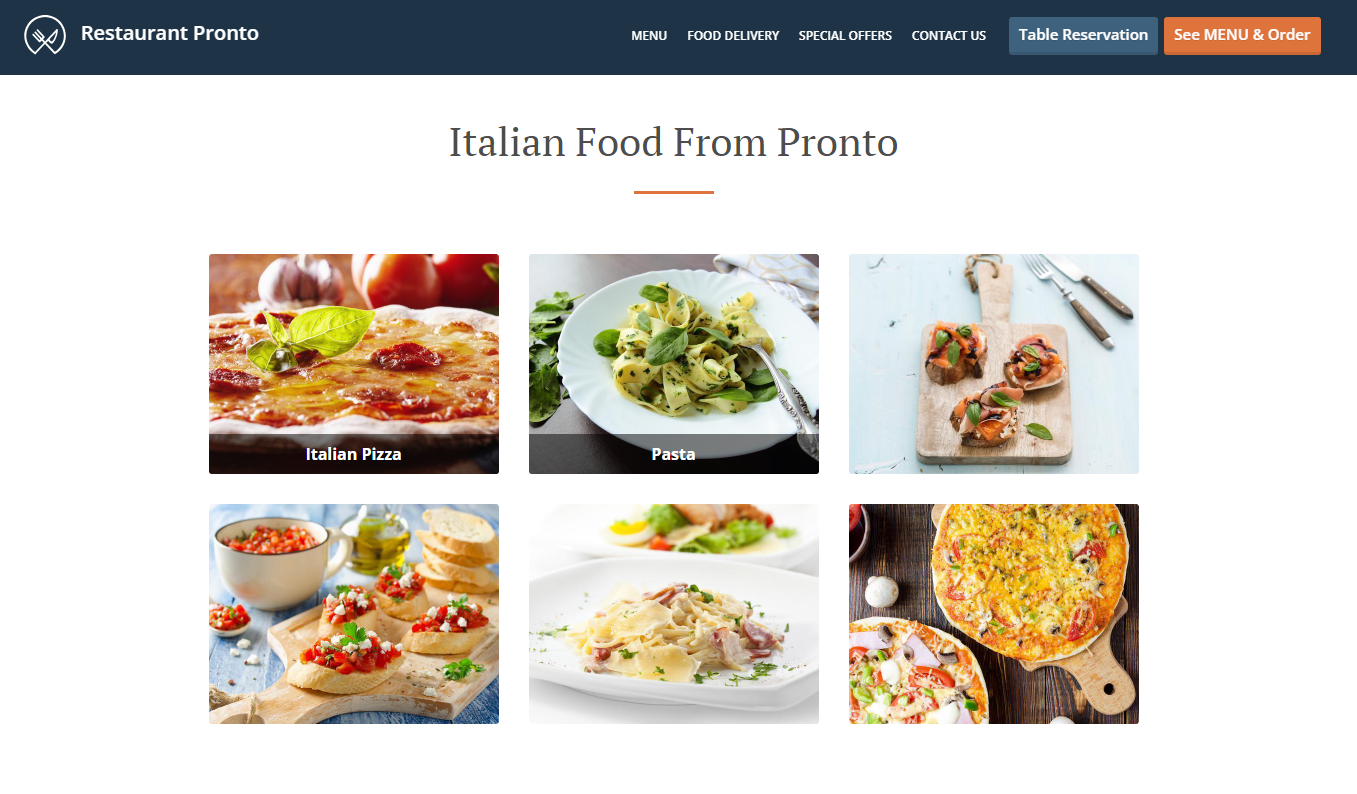 about us page for restaurant