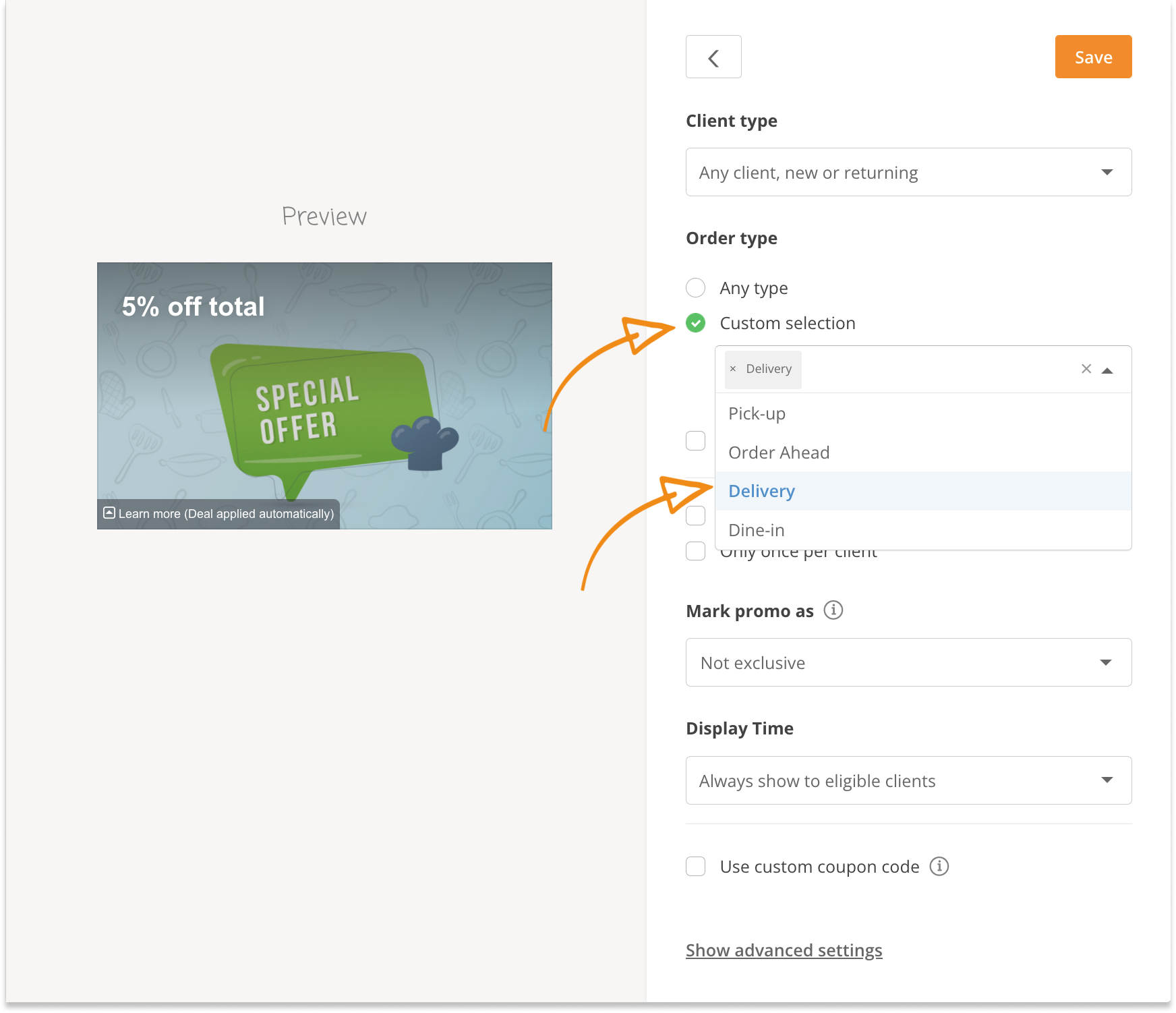 food delivery promotion ideas