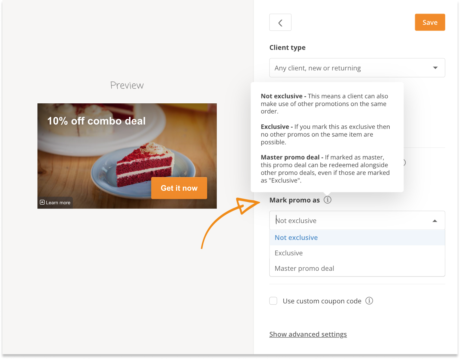 exclusive restaurant promotion