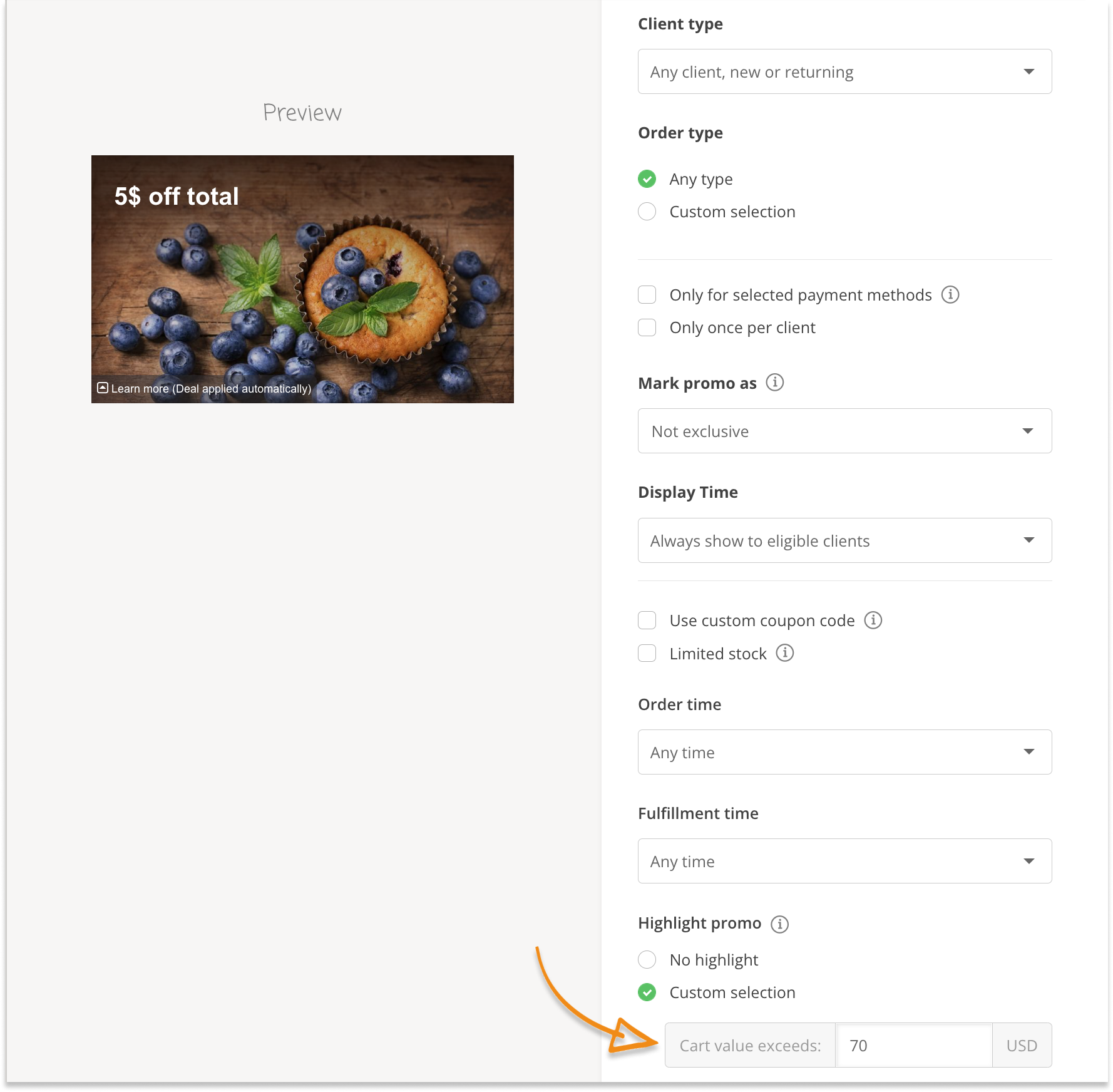 highlight restaurant promotion template