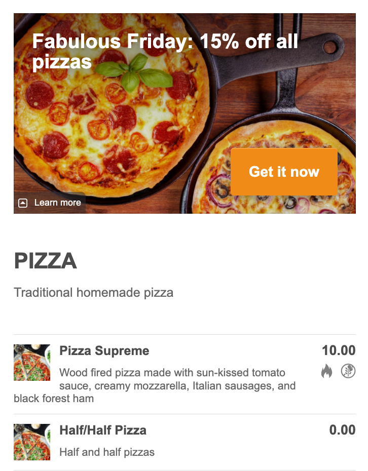 pizzeria promotion ideas: discounted pizza