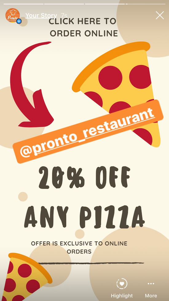 restaurant instagram marketing promotion
