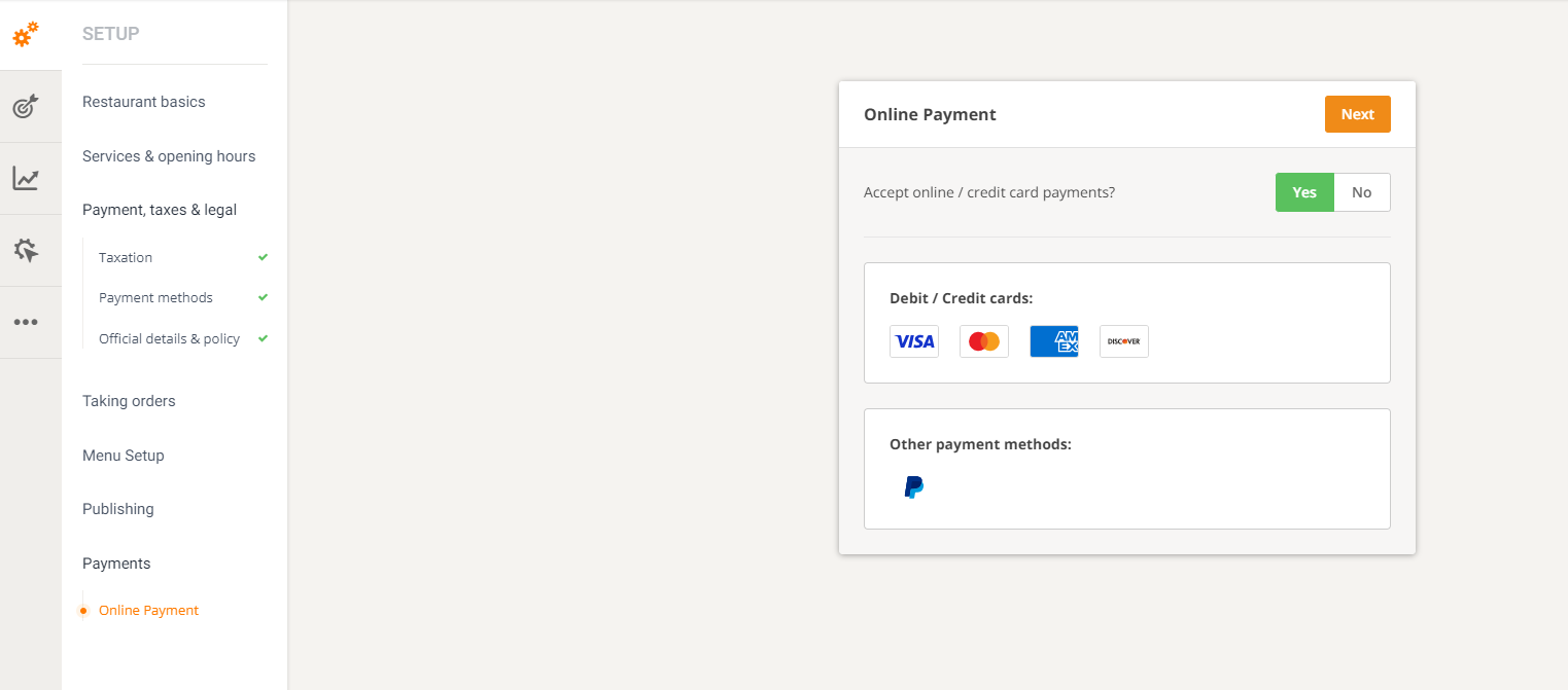 digital menu app for restaurants with online payment