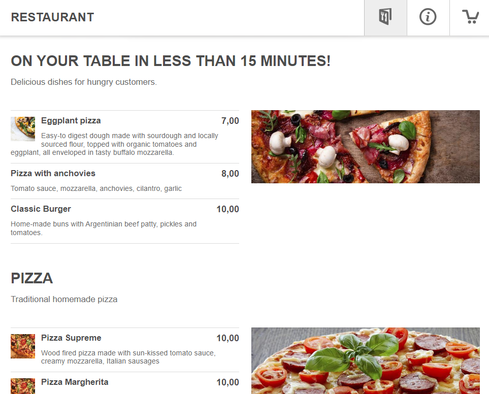 rush hour restaurant menu