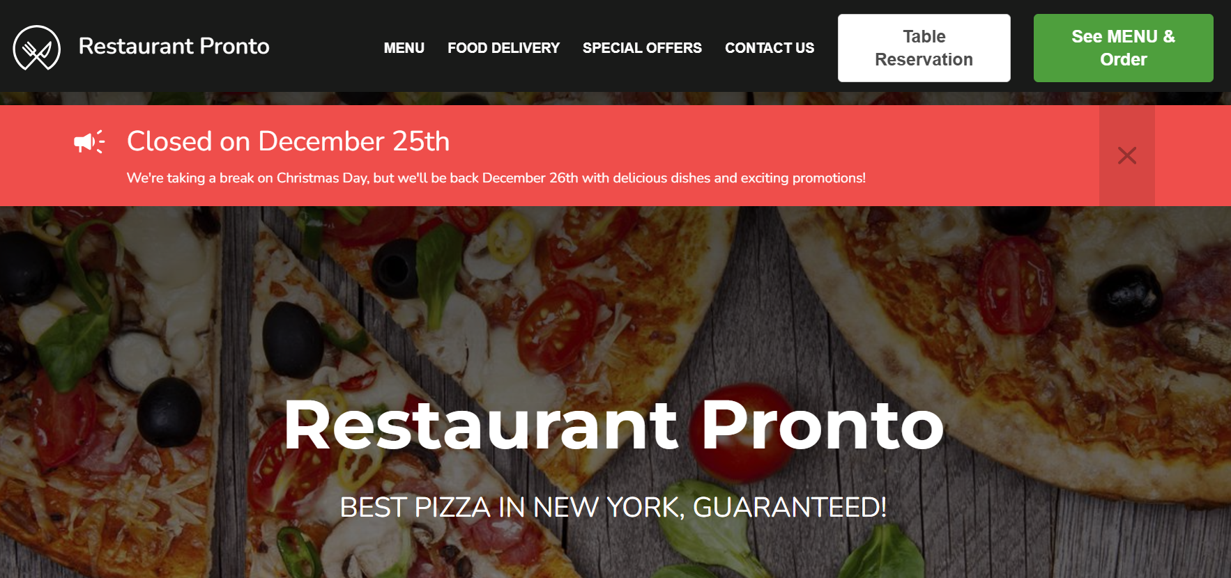 restaurant holiday party ideas