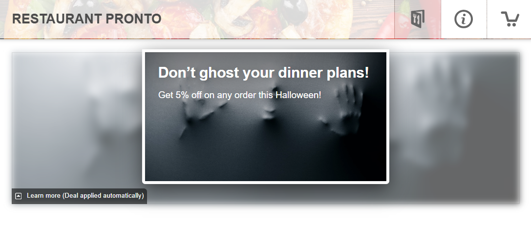 restaurant halloween promotions