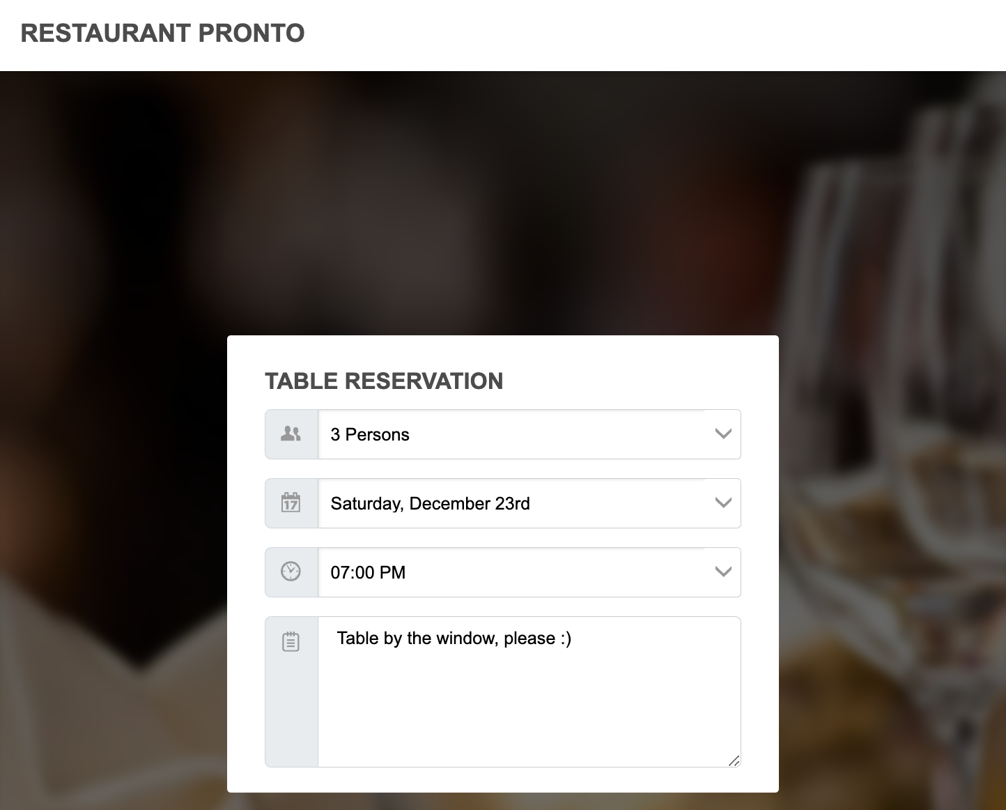 small restaurant seating ideas: enable table reservations