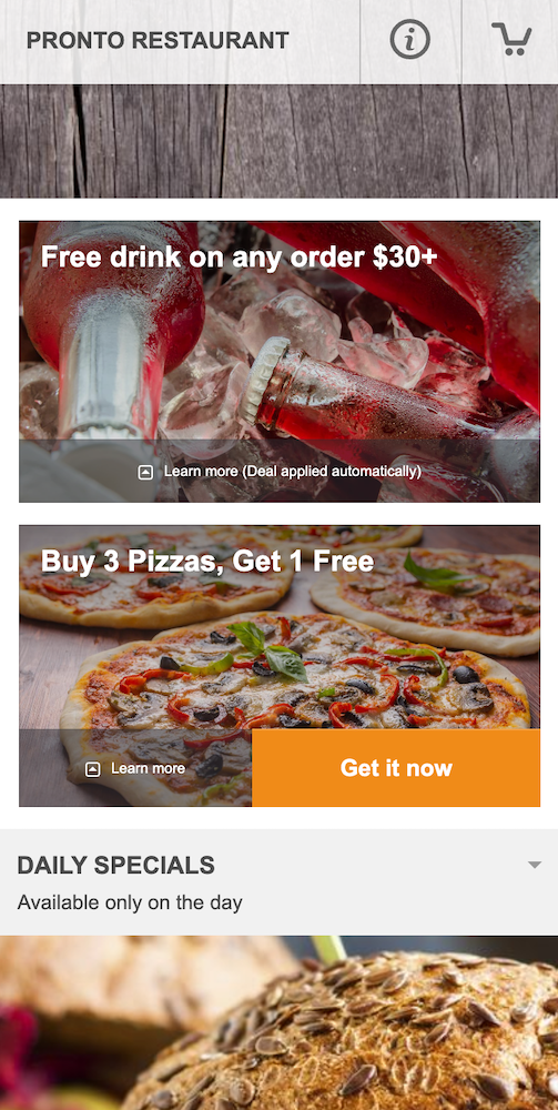 mobile ordering for restaurants